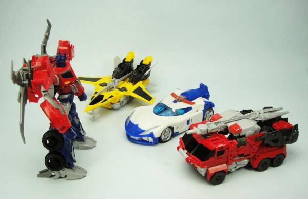 New Transformers Go! Images Show Jinbu And Ganou Combiner Mode Toys Compared With Optimus Prime (3a) (3 of 3)